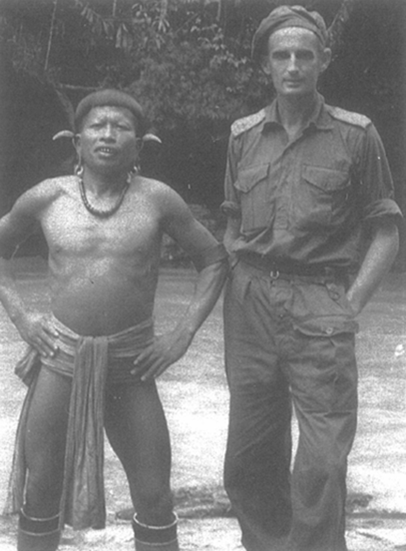 Toby Carter with a Kelabit Chief at Long Lelang